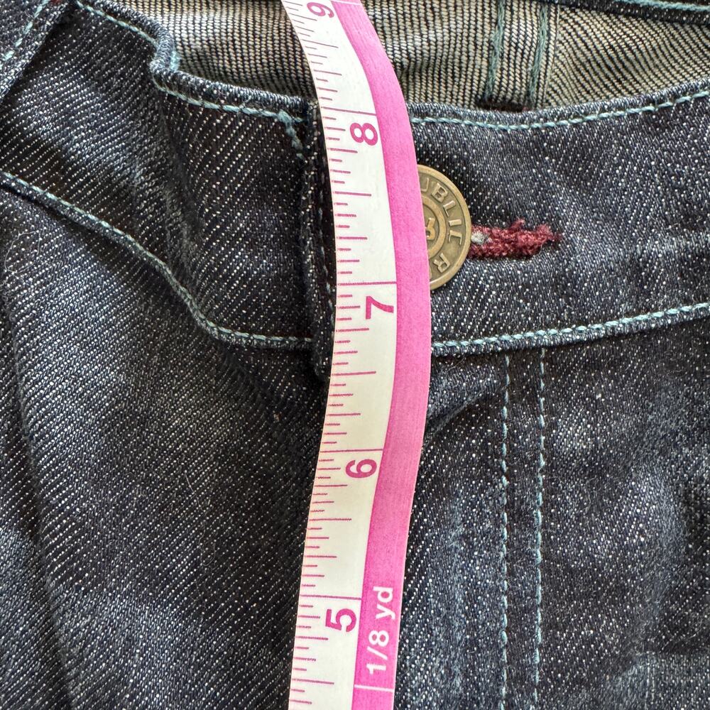 Rock & Republic Jeans Women's 32 Dark Blue Bootcut Embroidered Logo Mid Denim - Picture 6 of 12